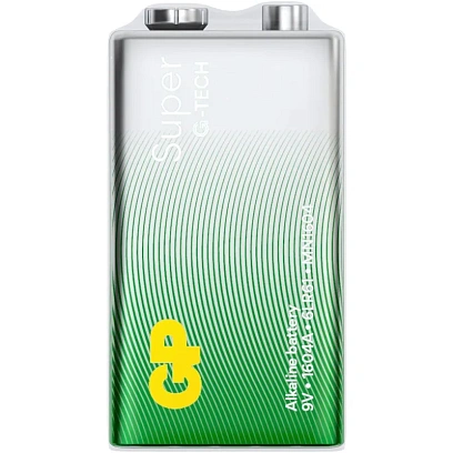 Батарейка GP Super эконом упак 9V/6LR61/Крона алкалин 1шт/уп, 1604A-5S1