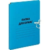 Папка с завязками 300г/м2 мелов, синяя