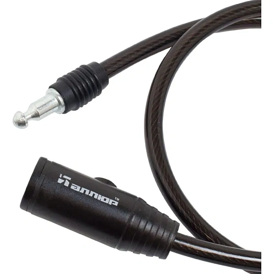 Замок велосипедный тросовый_УЗК Аллюр ВС-Т 8 (800мм) сталь/пластик (2кл)