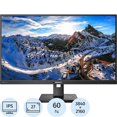 Монитор Philips 27 279P1 UHD, 60Гц ,PS, 2xHDMI DP, Pivot