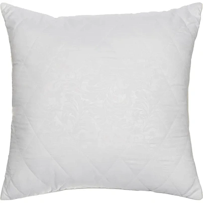 Подушка Luscan 70х70 см стеганная микрофибра/верблюжья шерсть, с кантом