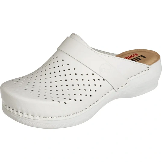 Сабо Leon белые (мод. MED102), р. 41