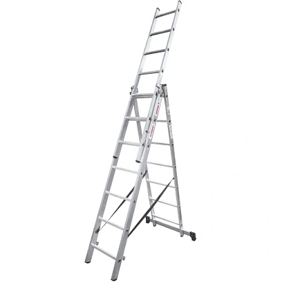 Лестница ал. трёхсекционная Новая Высота NV 1230, 3х7 перекл 1230307