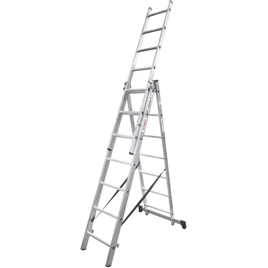 Лестница ал. трёхсекционная Новая Высота NV 1230, 3х7 перекл 1230307