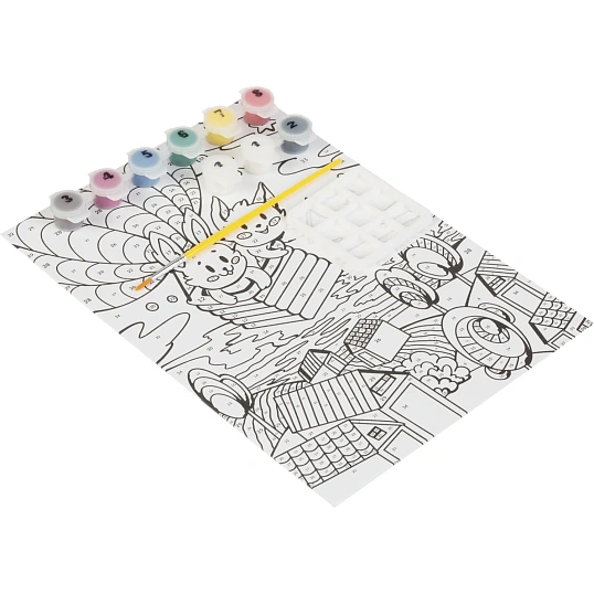 Картина по номерам д/малышей ВОЛШЕБНЫЕ ИСТОРИИ Первооткрыватели наб Ркн-093