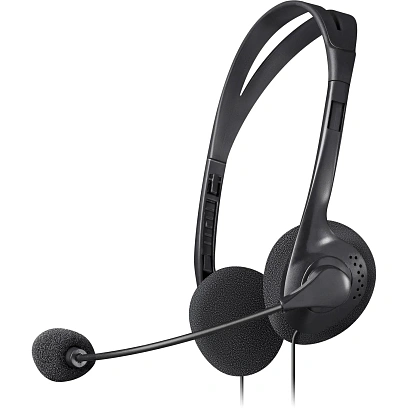 Гарнитура Defender Aura 102 черный, кабель 1,8 м (63102)