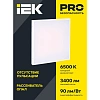 Светильник LED ДВО 6575 595х595х20мм 40Вт 6500К опал IEK