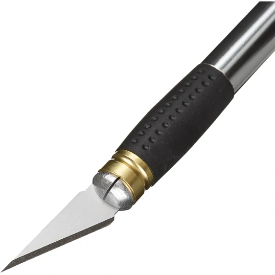 Нож макетный TOPFORT Набор 7поз:нож мет.+TPR+6 шир.лезв.разн.тип,пласт.бокс