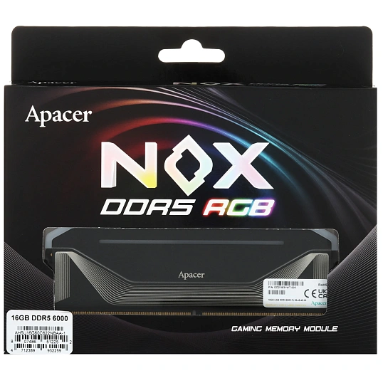 Модуль памяти Apacer DDR5 6GB 6000MHz DIMM (AH5U16G60C622NBAA-1)