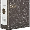 Папка-регистратор 75 мм (+/- 5 мм) мрамор, черный,бум/бум,мет.уг