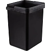 Ведро мусорное пластиковое  11л. с ручкой, черное