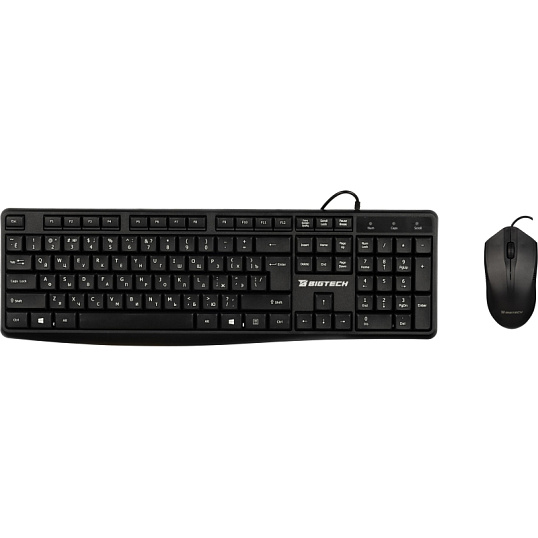Набор клавиатура+мышь черный проводн.(104кн, 1000DPi) BT-JKMC-001/KM-108