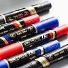 Маркер перманентный двусторонний Deli Mate 1,5/2-6 мм черный EU72-BK