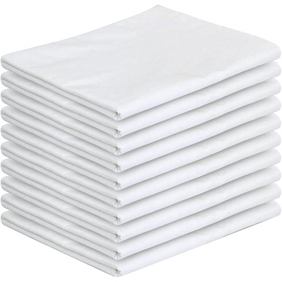 Простыня 1,5сп 150х215, поплин отбеленный, 10 шт/уп