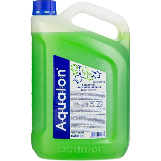 Средство для мытья посуды AQUALON 5л яблоко