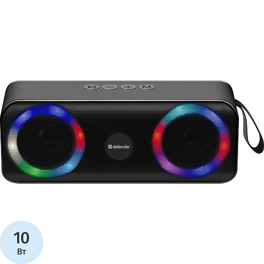 Акустическая система Defender Q1 10Вт, Light/BT/FM/USB/TF/AUX