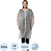 Халат н/с процед, рук.рез, 4кн, XXXL(60-62), пл 20, бел, Комус  10шт/уп