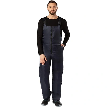 Полукомбинезон рабочий зимний утепленный муж з38-ПК т.син (р.52-54) 182-188