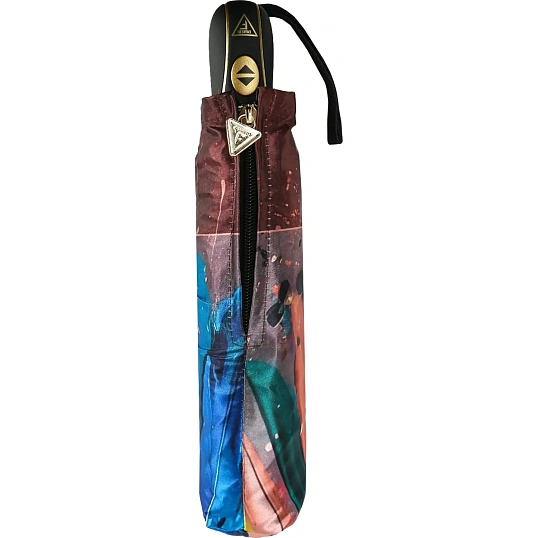 Зонт жен. Fabretti, автомат, 3 сложения, сатин, UFS0108-12