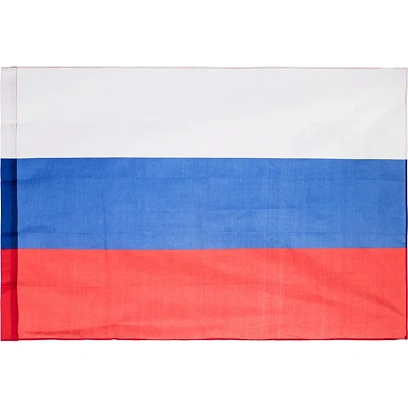 Флаг РФ 90x135см полиэфирный шелк с влагостойкой пропиткой уличный 70 мг