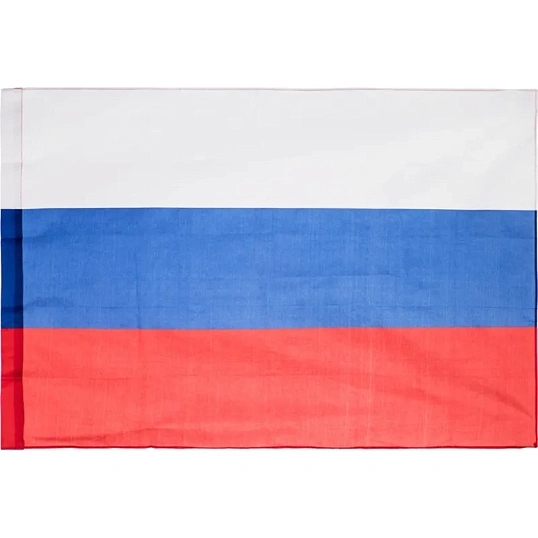 Флаг РФ 90x135см полиэфирный шелк с влагостойкой пропиткой уличный 70 мг