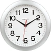 Часы настенные Troyka, модель01, диаметр 290мм,  пластик 11170100 серебро