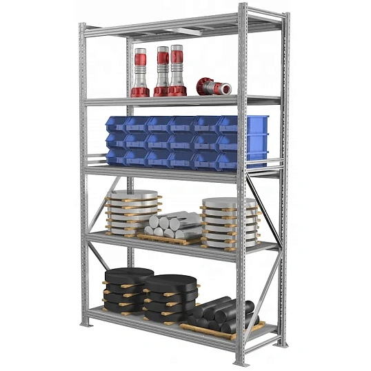 Стеллаж металлический ПРАКТИК_MS Pro   250/180x60/5 полок