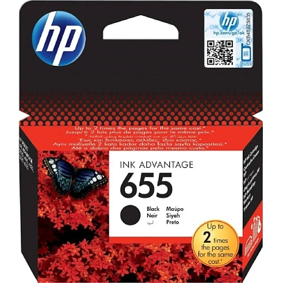Картридж струйный HP 655 CZ109AE чер. для DJ Ink Advantage 3525/4625/5525