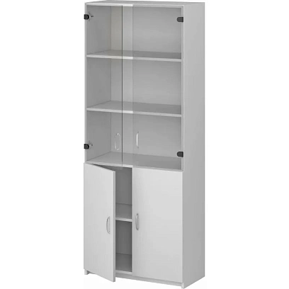 Шкаф SP Бюджет дв.ст+д 2553.290.290 (651,879,655,670) 716х349х1810 Белый ш