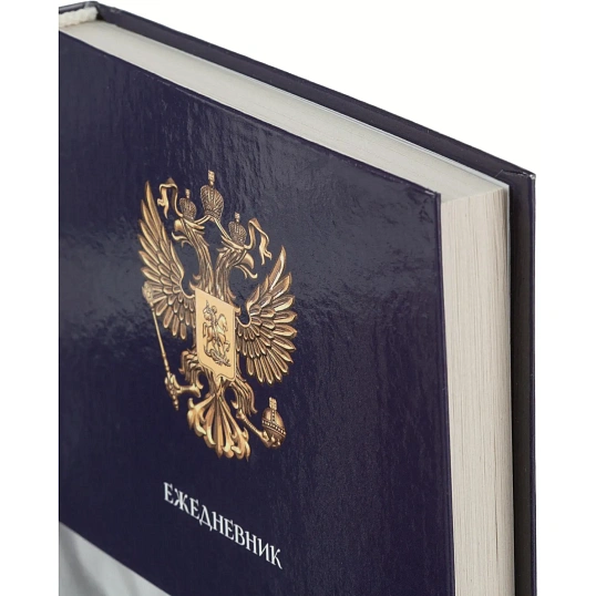 Ежедневник недатированный 7БЦ, А5,128л  Госсимволика