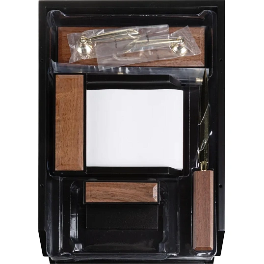 Набор настольный T8G-1А из темного ореха на 8 предметов, Тайвань