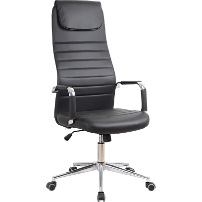 Кресло BN_SH_EChair-565 TPU кожзам черный, хром