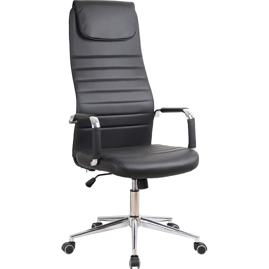 Кресло BN_SH_EChair-565 TPU кожзам черный, хром