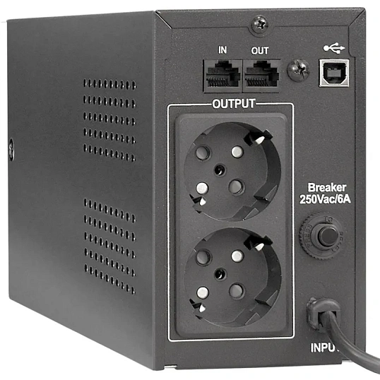 ИБП ExeGate Power Smart ULB-850 850VA/480W 2xEURO,RJ45/11,USB(EP285478RUS)