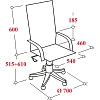 Кресло VB_EChair 668 TPU/SL черный экокожа крестов.металл хром