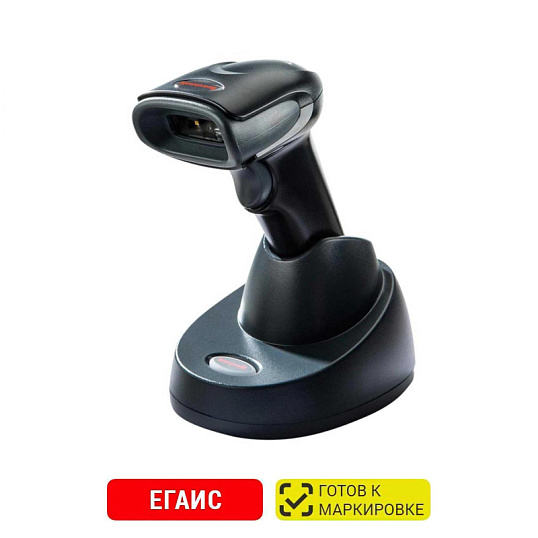 Сканер штрих- кода Honeywell Voyager HWH 1472G (2D,беспров,база,USB),черн