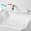 Умывальник дачный TOPFORT ELEGANT с подогревом 17л, пласт мойка, белый