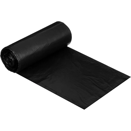 Мешки для мусора ПНД 60л 20мкм 30шт/рул черные 60х80 Элементари