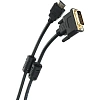 Кабель HDMI to DVI-D (19M -25M) 2м, 2 фильтра TV-COM <LCG135F-2M