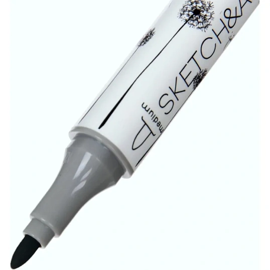 Маркер для скетчей двусторонний SKETCH&ART черный 22-0115