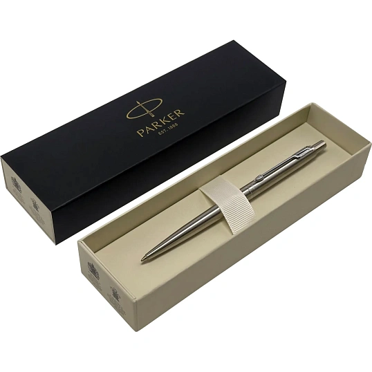Ручка шариковая Parker Classic SS CT 1,0мм, кнопочн,синяя,9000013838