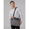 Сумка для документов , ноутбука The First, серая, 38х30х8 см, 6836.10