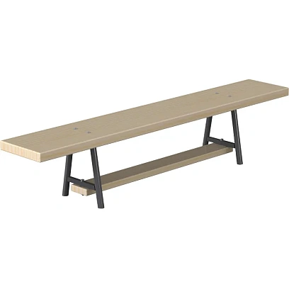 Скамья гимнастическая 2000 мм. (2 мет. нож.), SP2М 2000