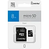 Карта памяти Smartbuy (SB8GBSDCL10-01)micro SDHC 8GB Сl.10 (с ад. SD)