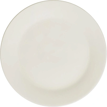 Тарелка Makalu, D203мм, фарфор,  белая 6шт/уп