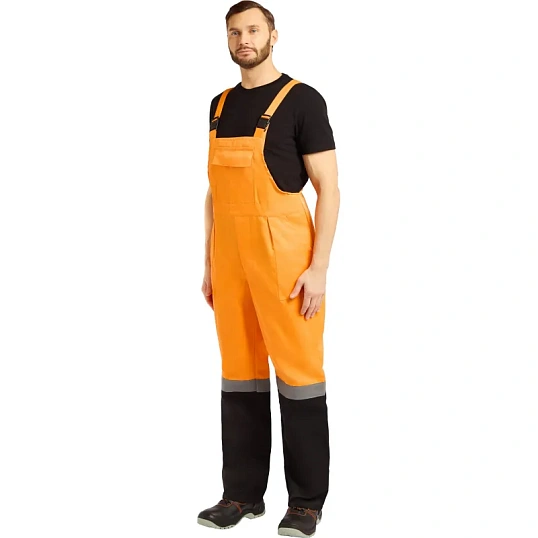 Костюм летний муж. лд01-КПК оранж./черн. (р.60-62) 182-188