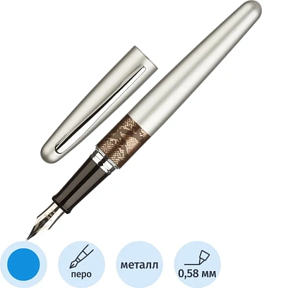 Ручка перьевая PILOT  Стальной питон  серия животные в футляре