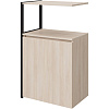 Полустеллаж для документов K-Loft  241H023 645х400х1068 дуб сканд/черный