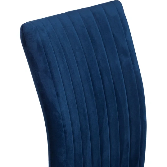 Стул Комус Мебель Fresno велюр, 50х55х93, Blue, (синий)