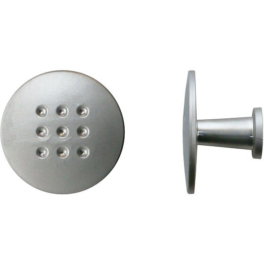 Ручка УЗК_кнопка меб.StahlBuro A507 (16657) SC матовый хром 2шт/уп